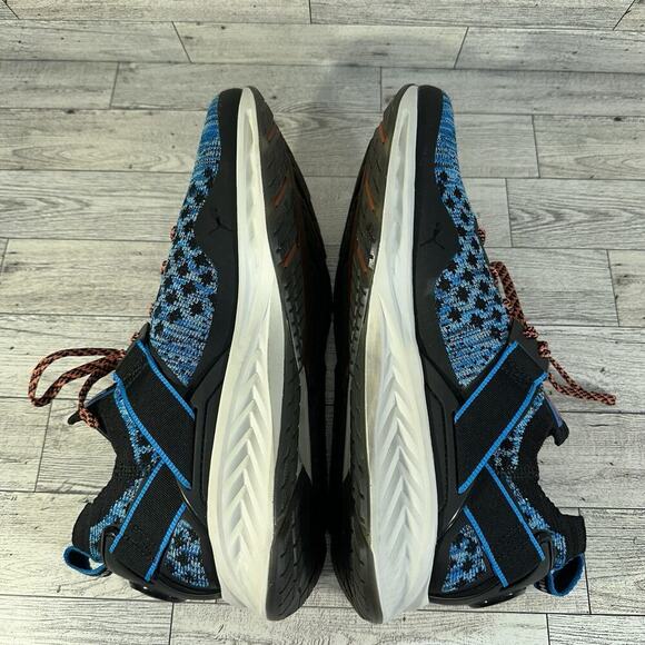 PUMA Men's 9 Ignite Evoknit Lo Sneakers Breathable Pink Dolphin EverTrack Blue - Picture 4 of 16